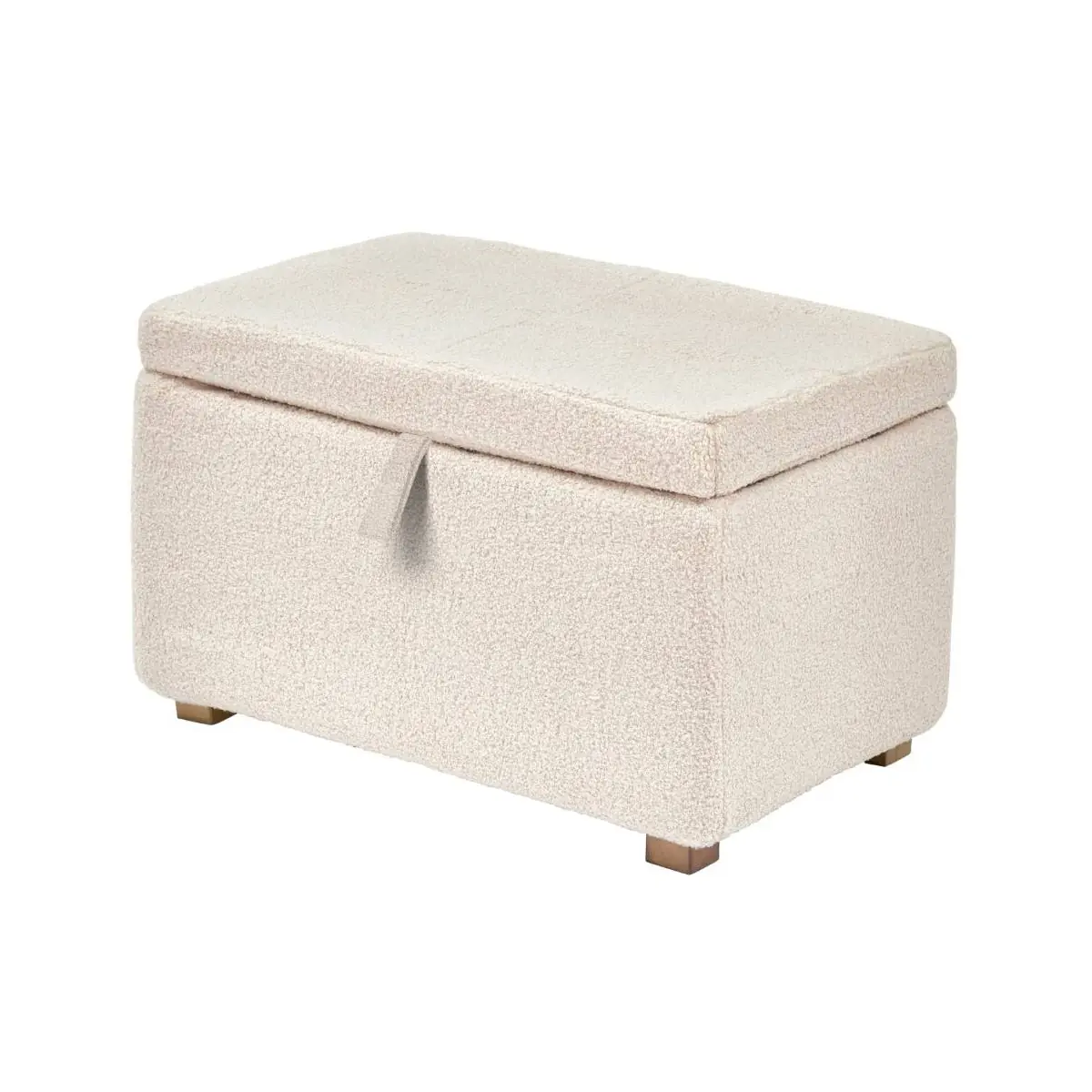 Gaia Serena Footstool - Biscuit Boucle/Oak