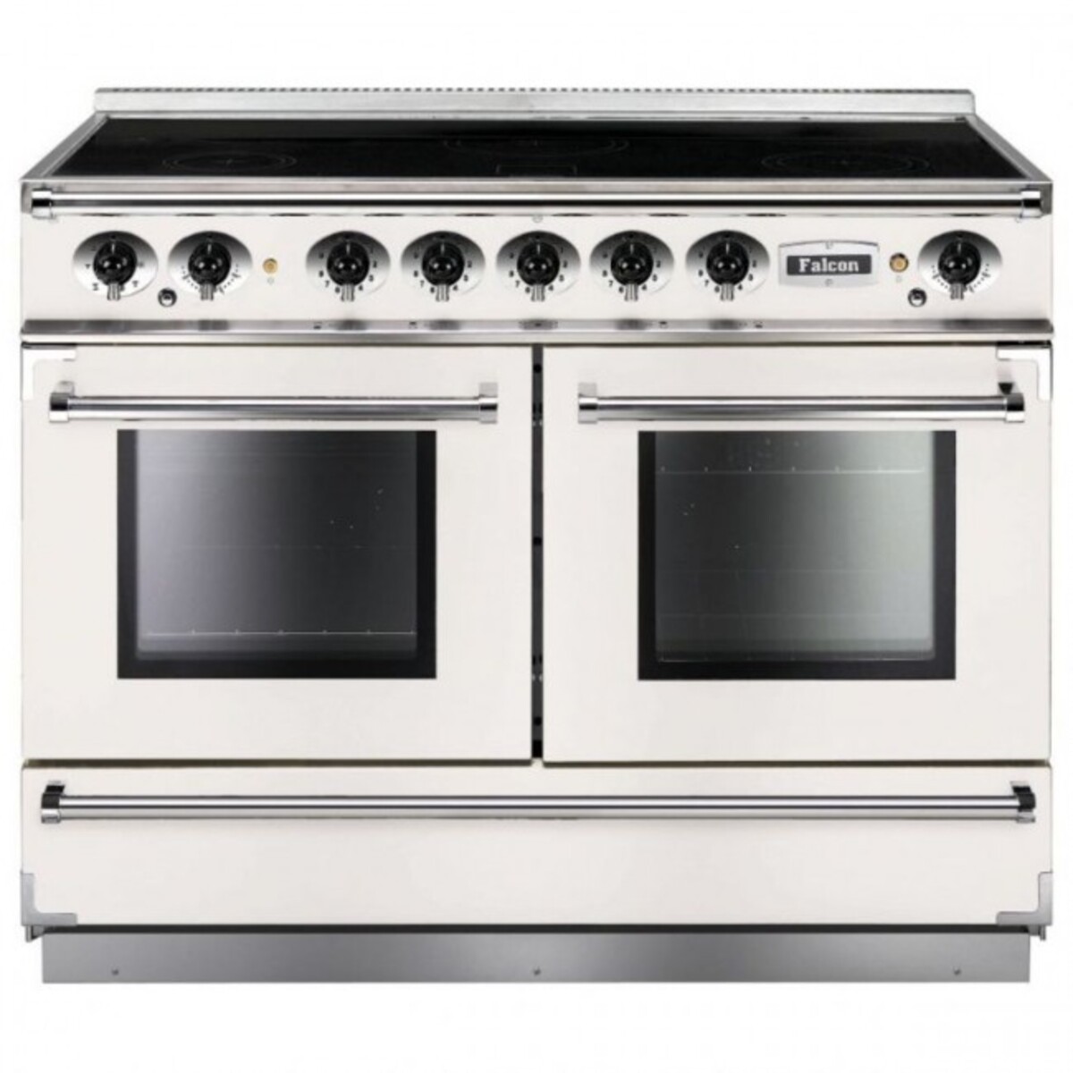 Falcon FCON1092EIWH/N-EU Continental 110cm Induction Range Cooker - White/Nickel