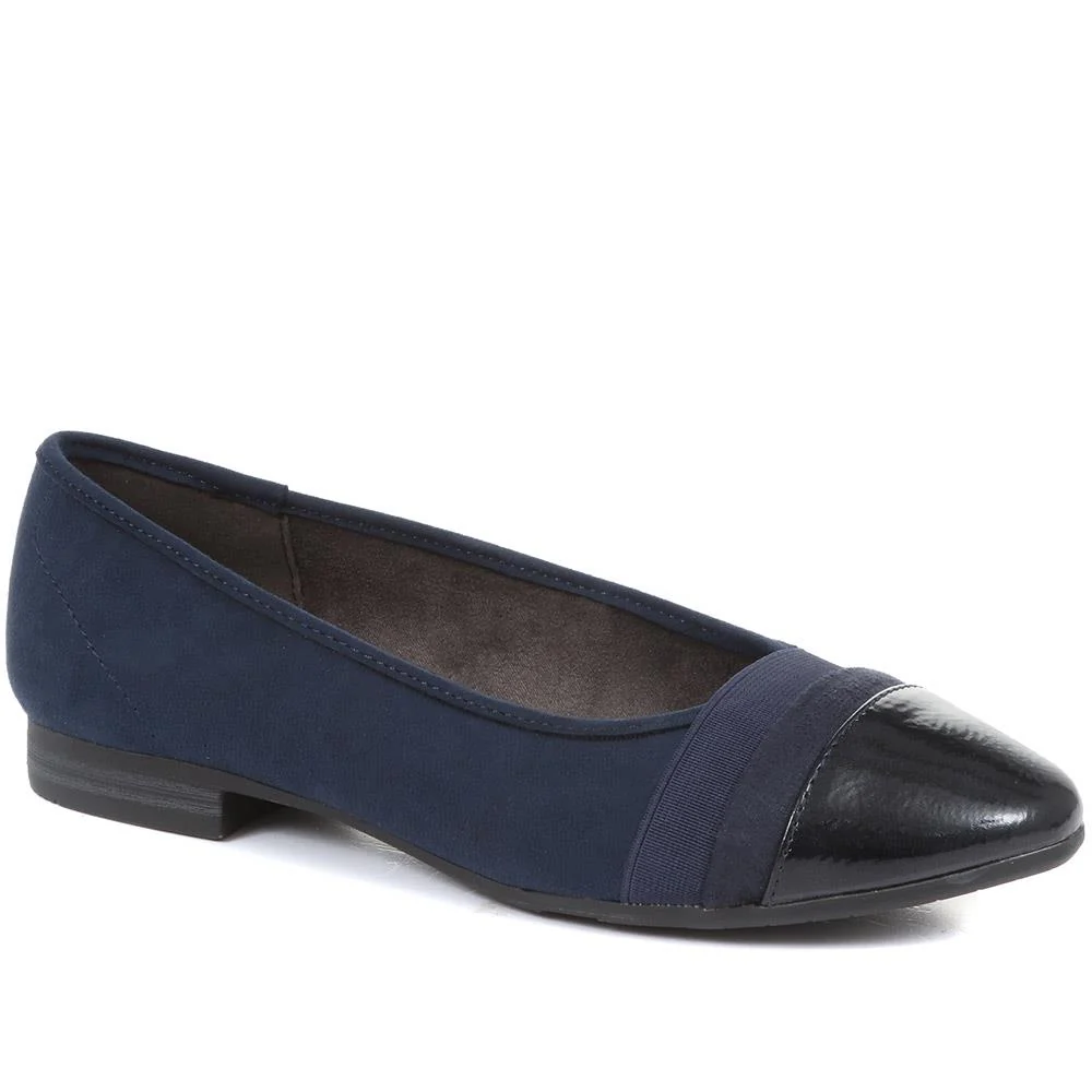 Pavers Women's Ballet Flats - JANSP34021 / 321 038 - Navy 5