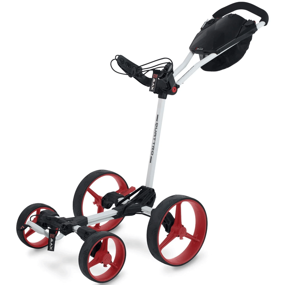 Big Max Blade Quattro Push Golf Trolley - White / Red