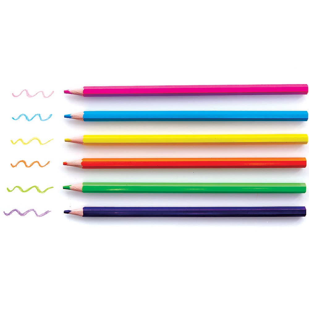 Baker Ross Neon Colouring Pencils (Per 2 boxes)