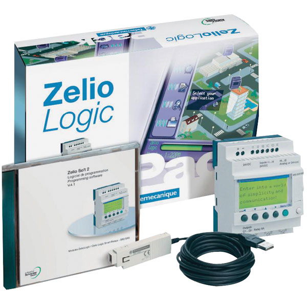 Schneider Electric Zelio Logic 2 PLC CPU - 6 (Up → 6 Digital, Up → 4 Analogue) Inputs, 4 (Relay) Outputs,