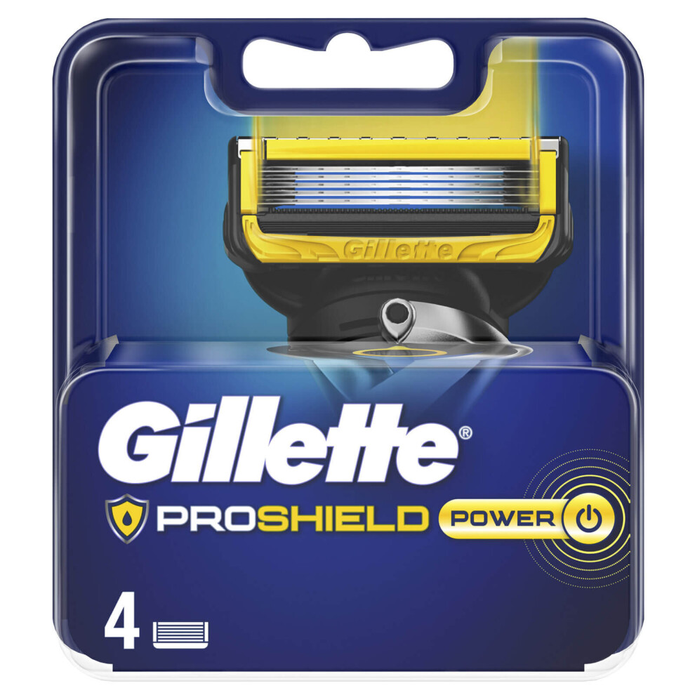 Gillette Proshield Power Men's Razor Blade Refills 4 Count