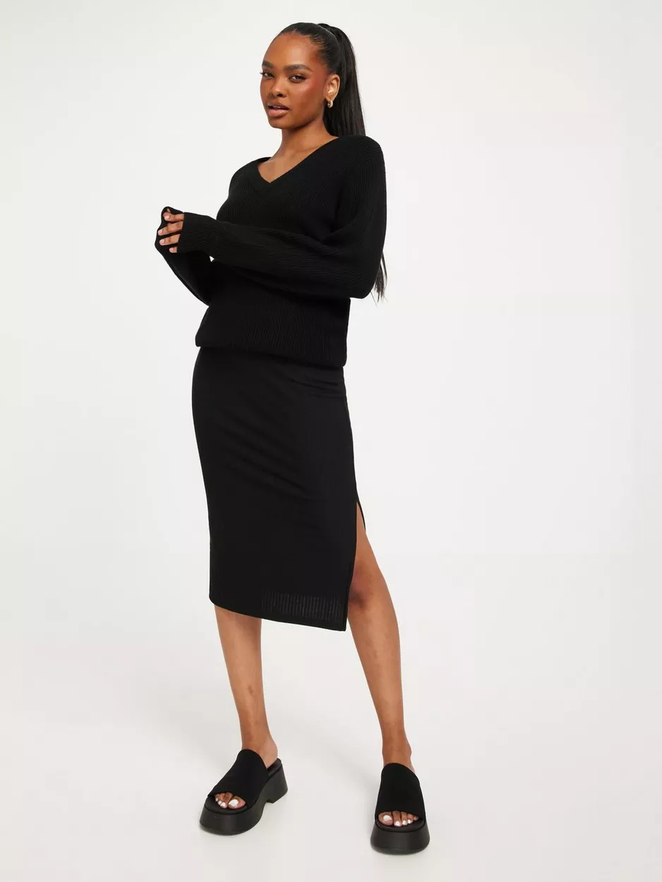 Only Midi Skirt Women Black