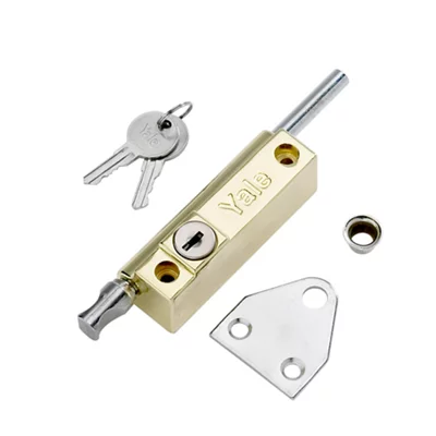 Yale Locks Yale P124B Brass Door Push bolt