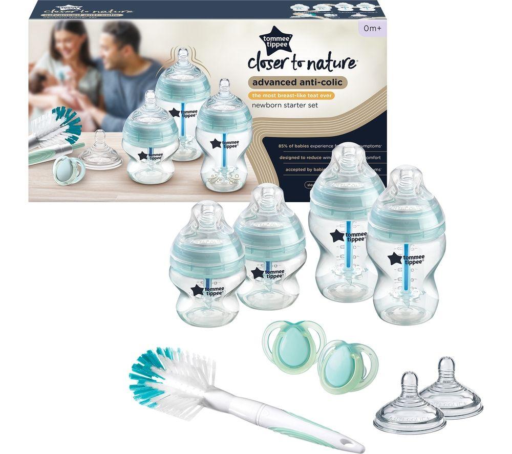 Tommee Tippee Advanced Anti-Colic Newborn Baby Bottle Kit- Blue|