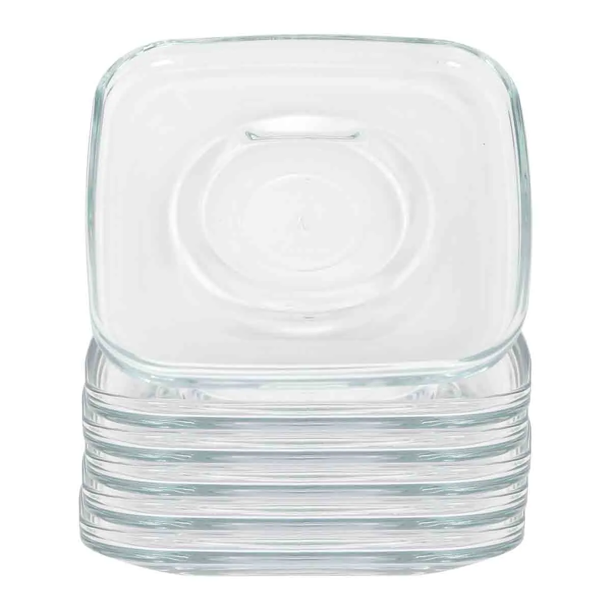 Cozy Glass Cappuccino Saucers - 16.5cm - Pack of 6