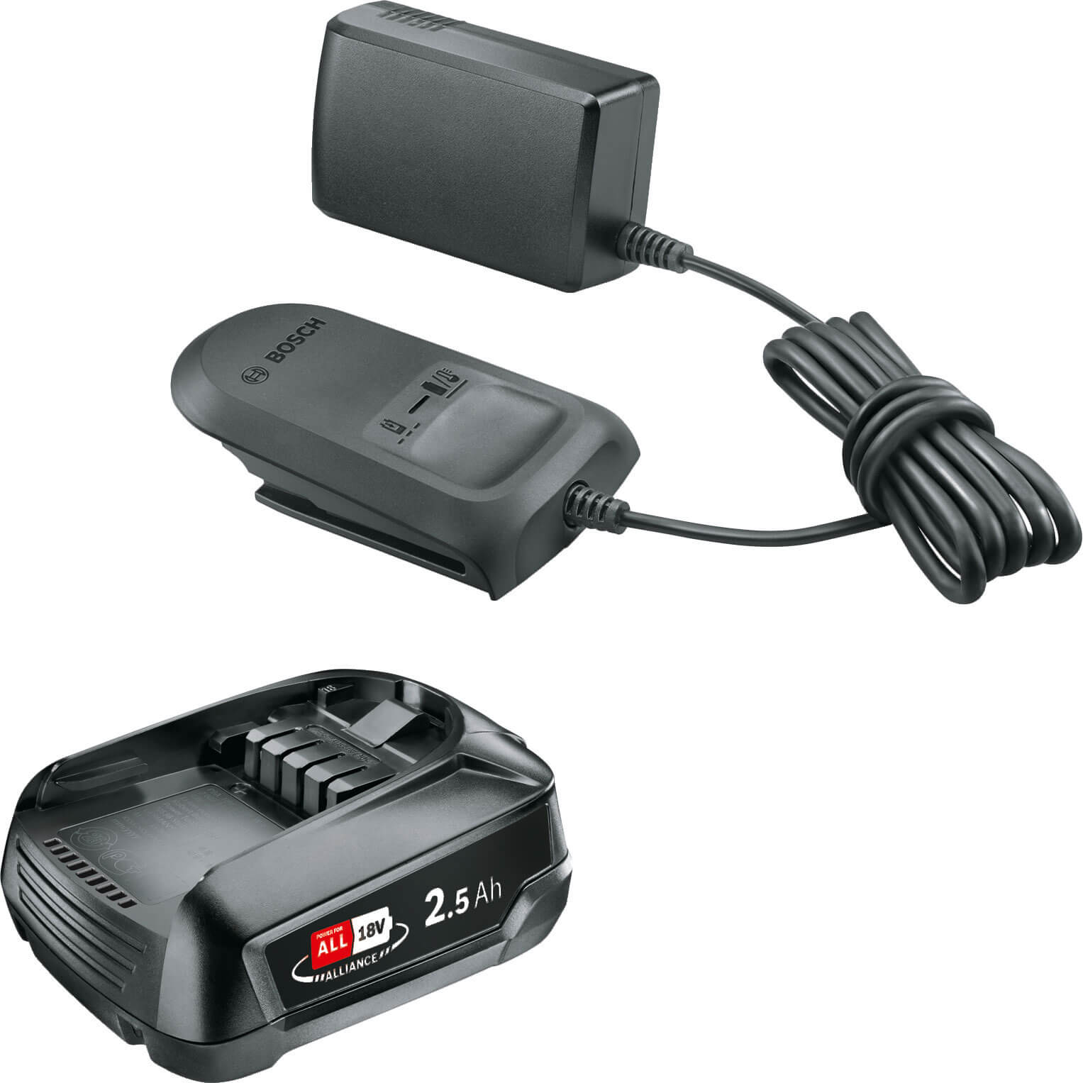 BOSCH 18 V Battery & Charger Starter Set