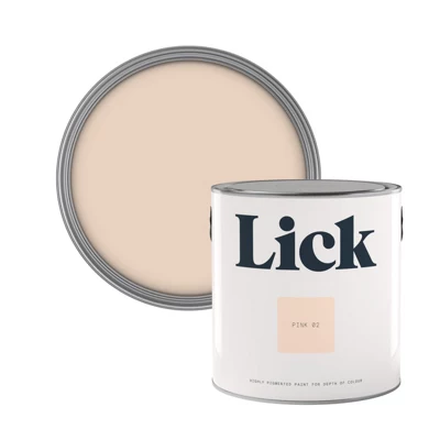 Lick Pink 02 Matt Emulsion Paint, 2.5L