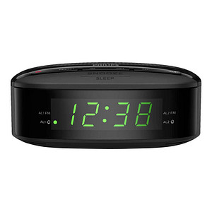  Audio Clock R3205/12 (Double Alarm, Sleep Timer, Compact Design, FM Digital Radio, Battery Safety) -2020/2021 Model