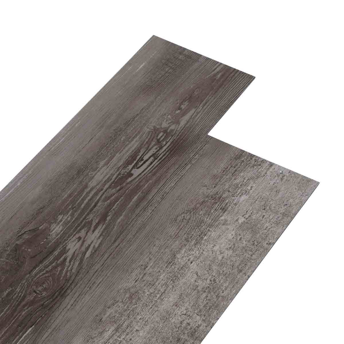 VidaXL PVC Flooring Planks 4.46 m² 3 mm Self-adhesive Striped Wood