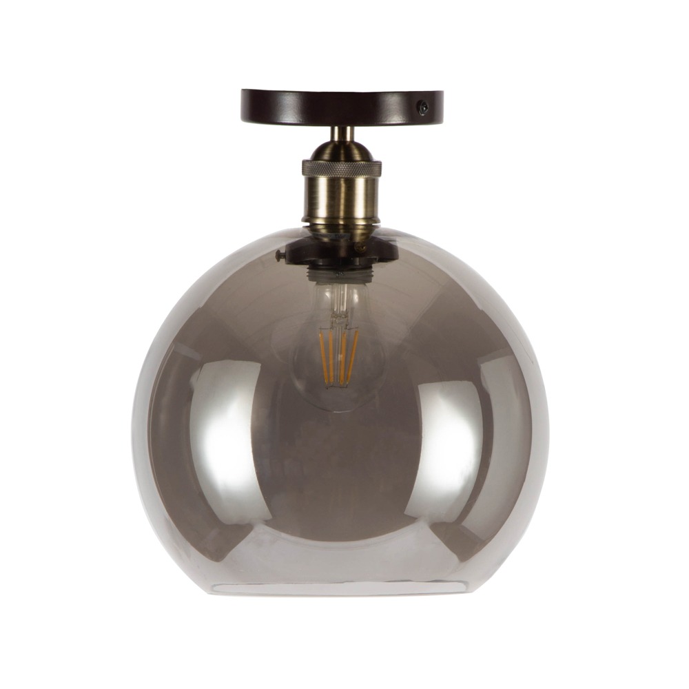 BHS Lighting Carter Flush Ceiling Light|bronze