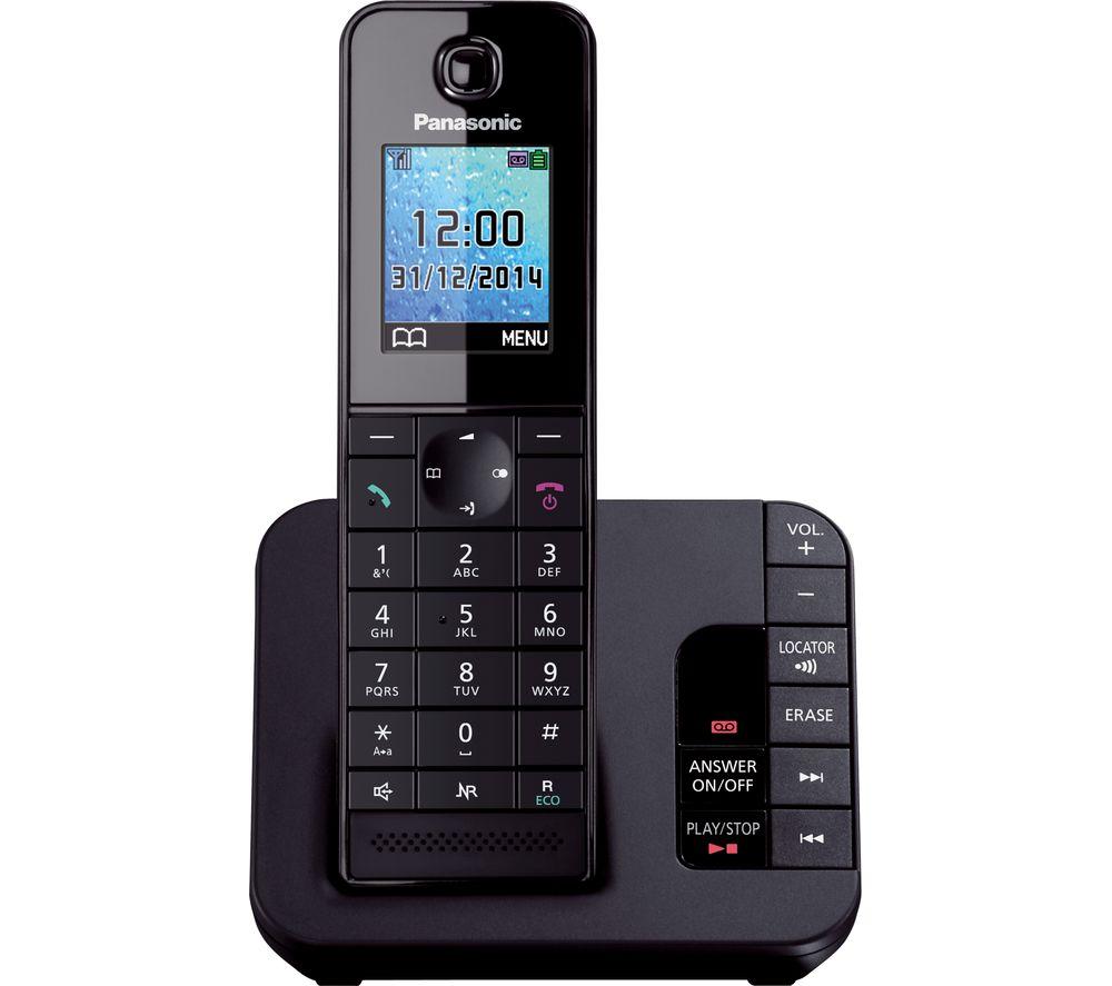  Kx-tg8181eb Cordless Phone With Answering Machine - Black, Black