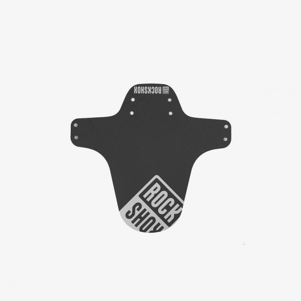 Rock Shox Mudguards - Mtb Fender Black With Gloss Silver Print - Pike