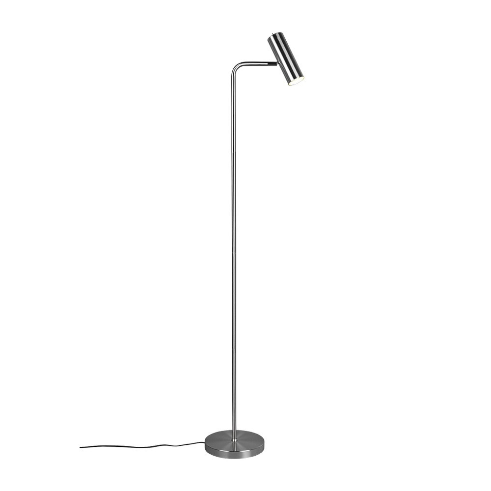 Trio Lighting Marley floor lamp, matt nickel