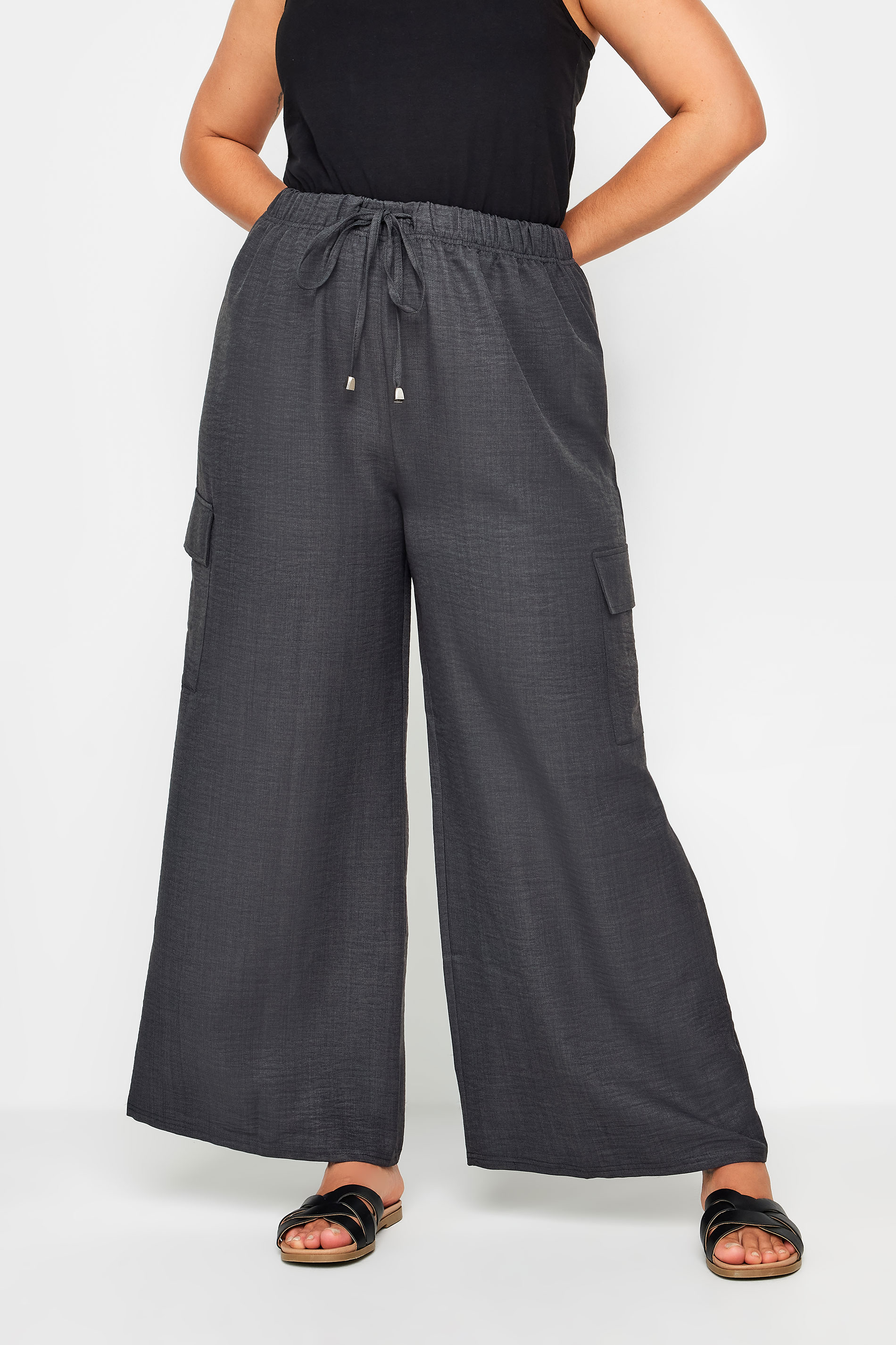 Linen Cargo Trousers