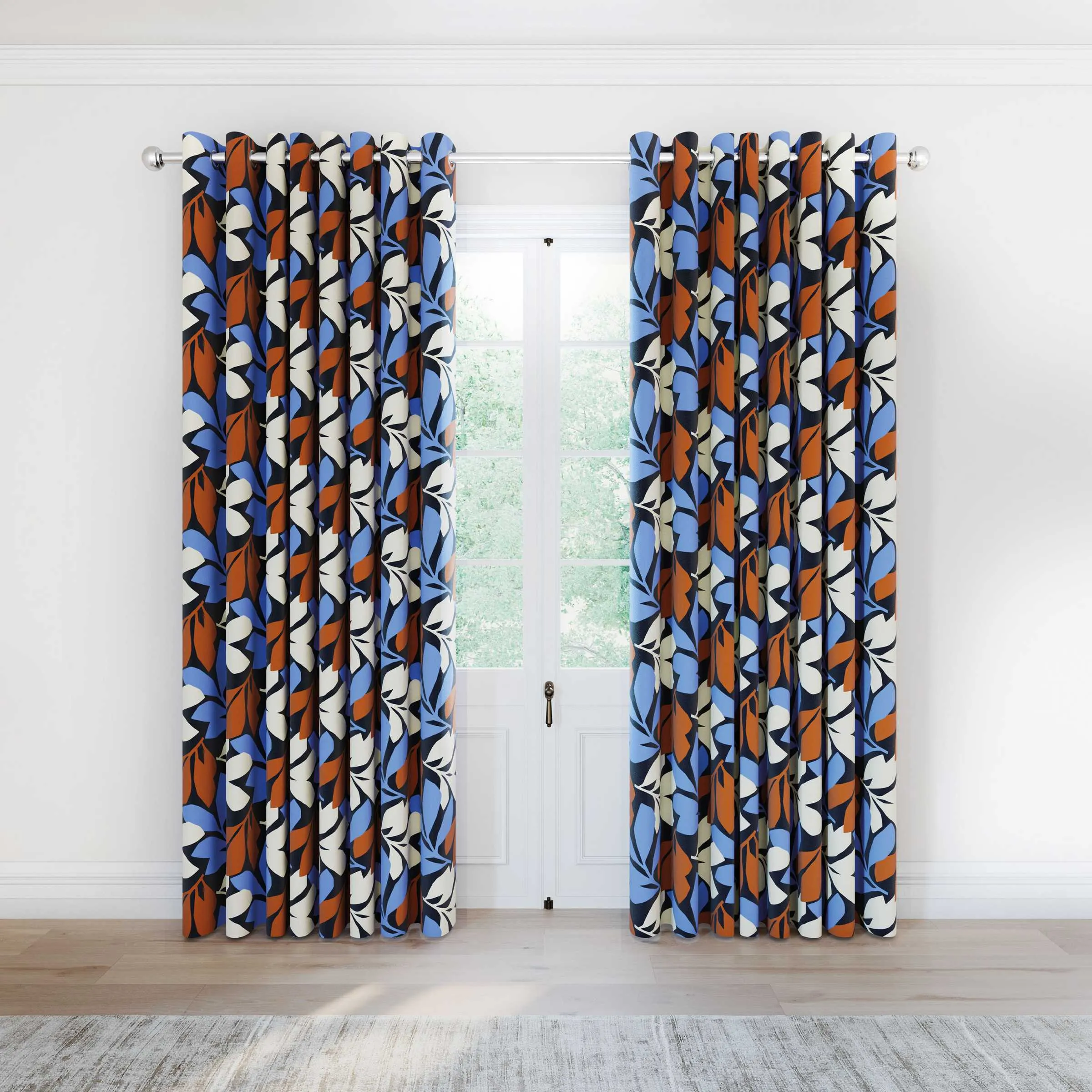 'Otto' Cotton Lined Curtains