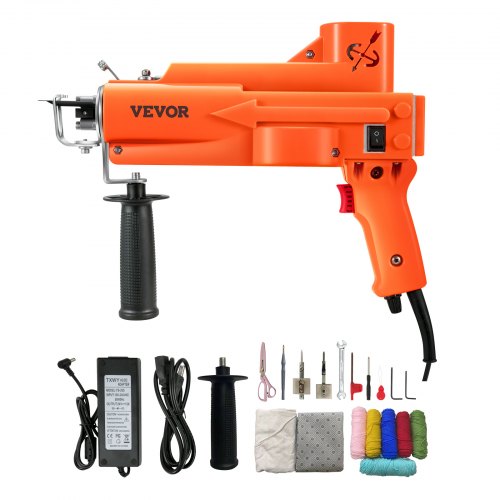  Electric Carpet Tufting Machine Weaving Flocking Kit Cut Pile & Loop Pile