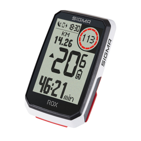 Sigma ROX 4.0 GPS Cycle Computer - White / GPS