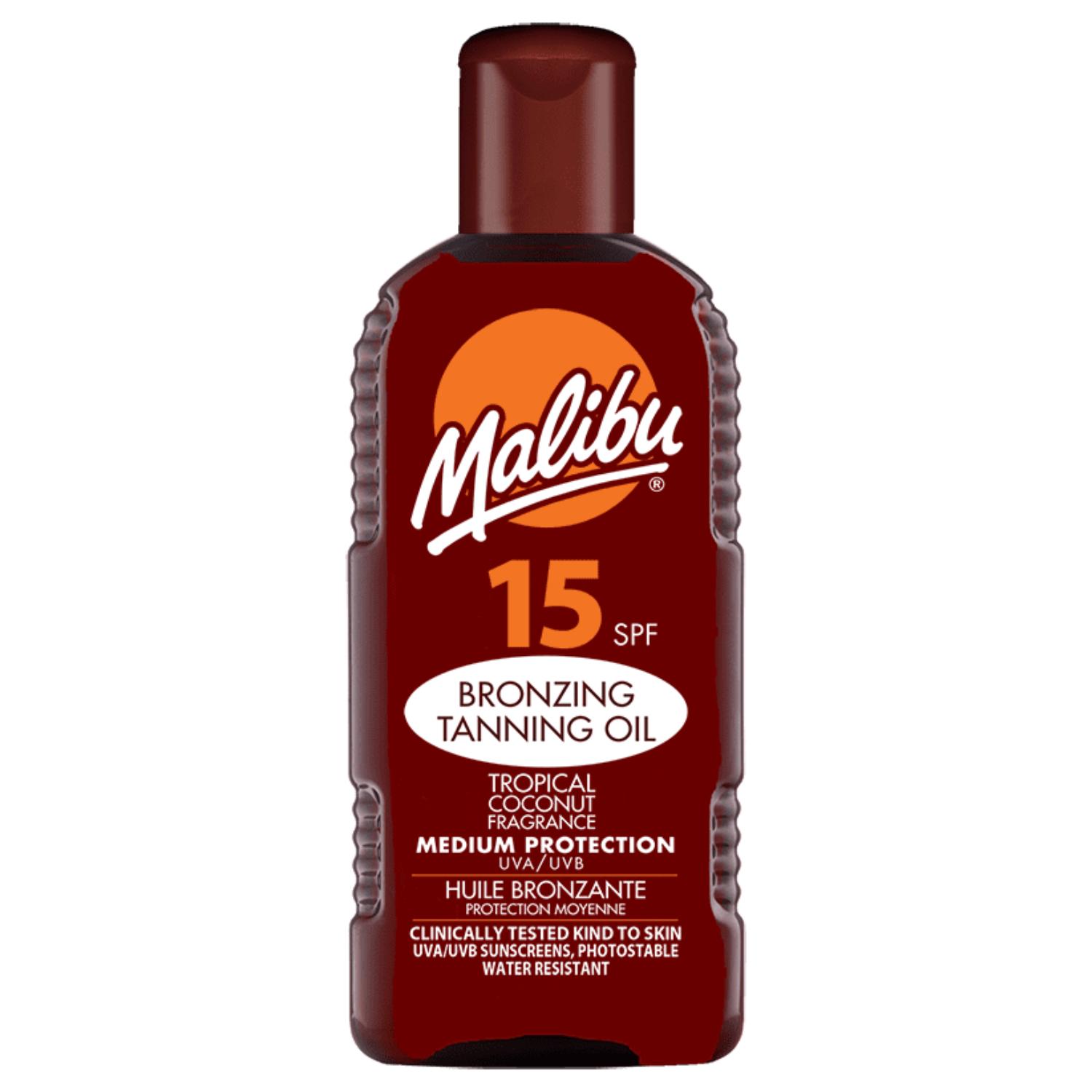 Malibu Bronzing Tanning Oil SPF15 200ml