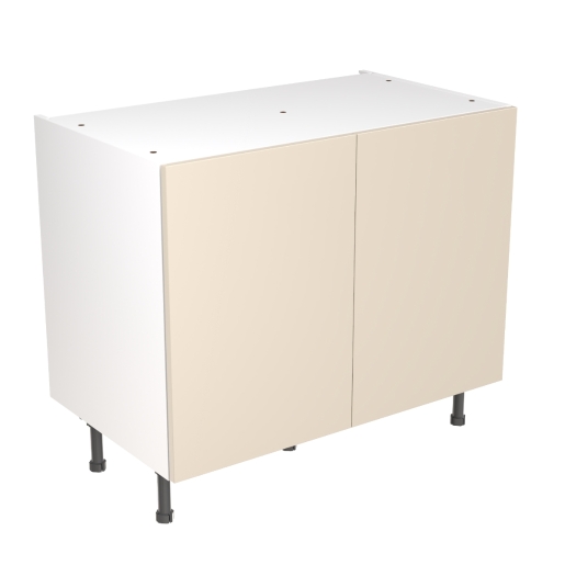 KitchenKIT Slab 100cm Base Unit - Matt Cashmere