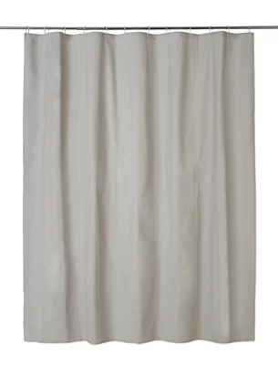  Drina Taupe Plain Shower Curtain (H)200Cm (W)180Cm