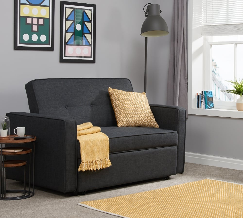 Happy Beds Otto Grey Fabric Sofa Bed