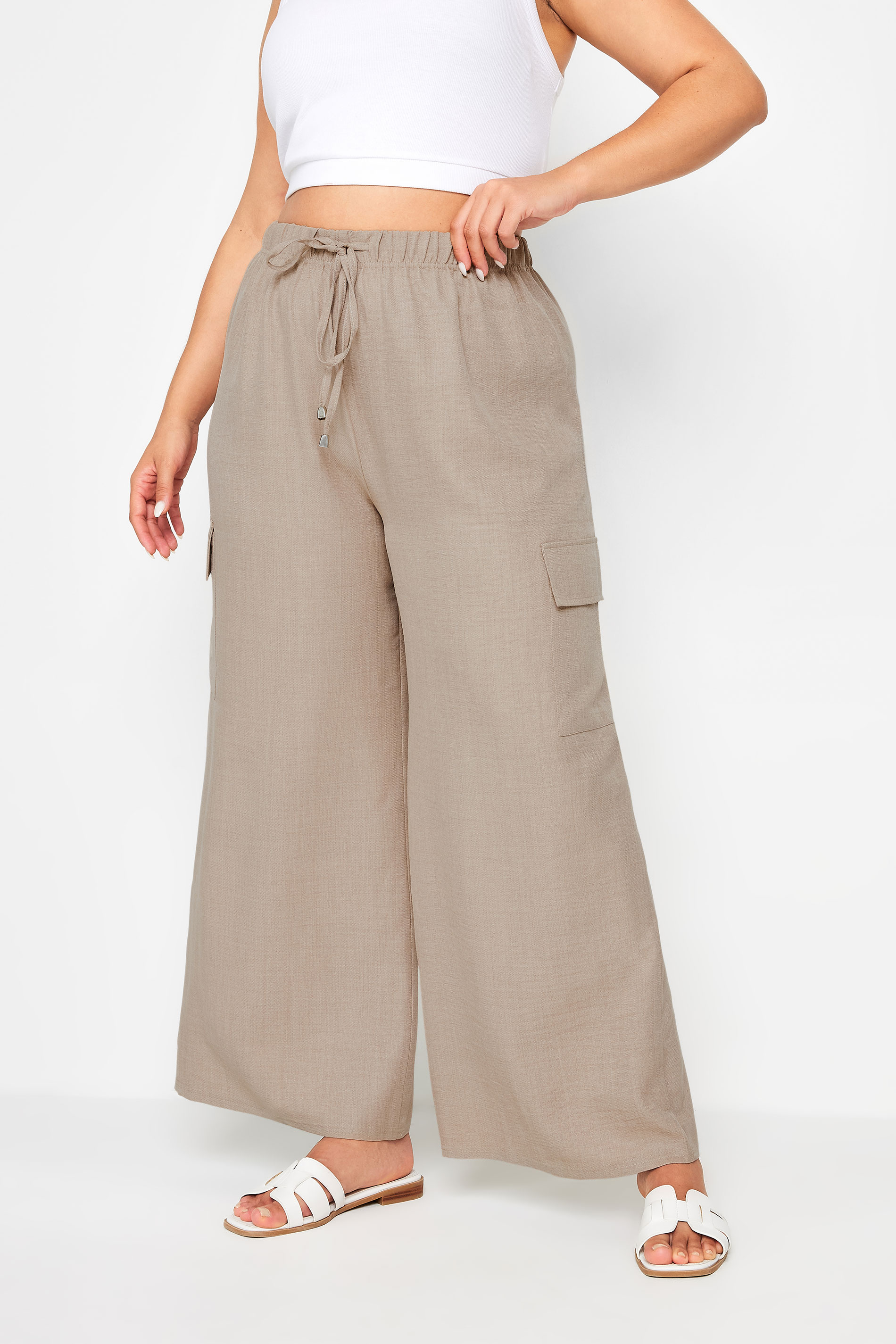 Linen Cargo Trousers