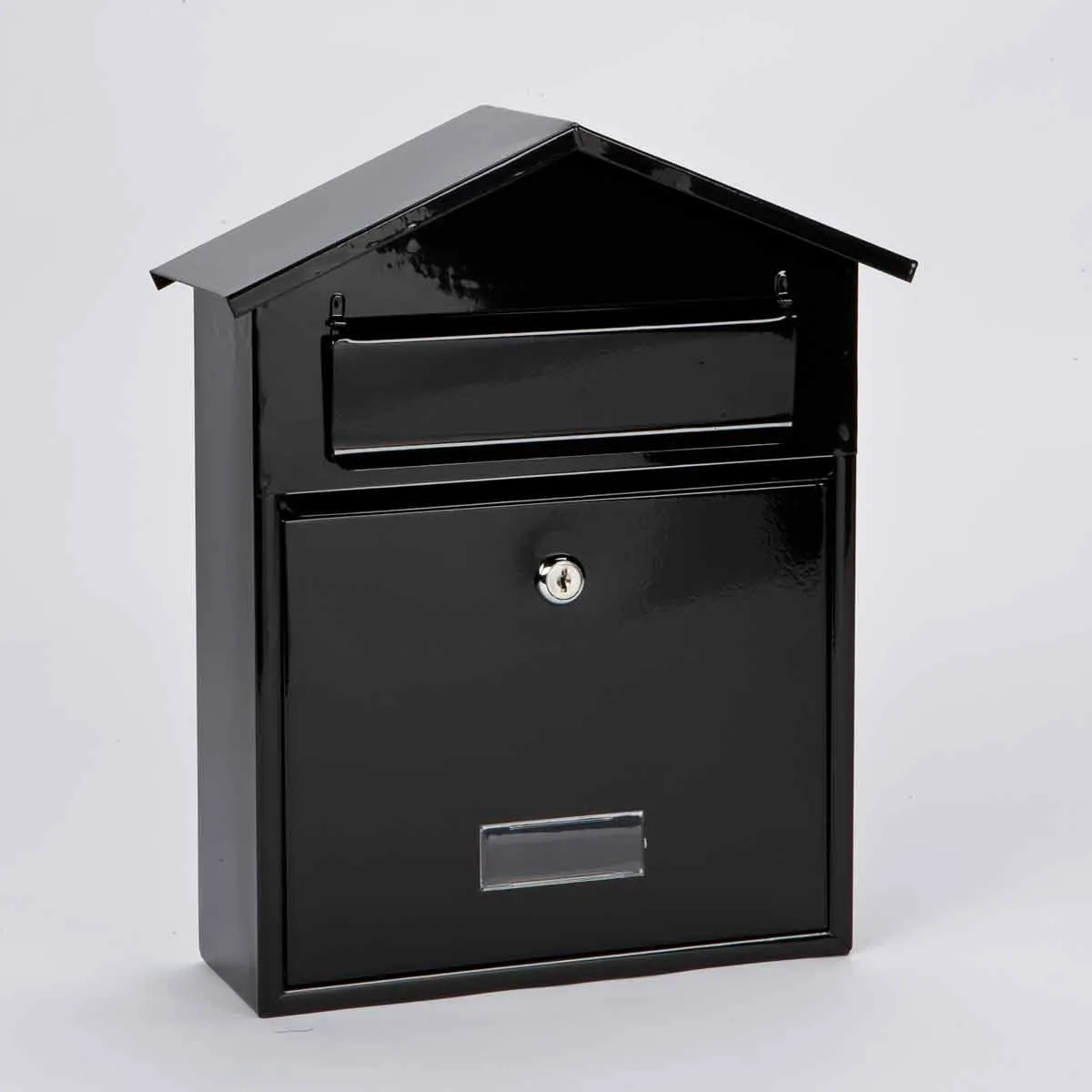 Arboria Garden Decor Black Post Box 37x30x12cm