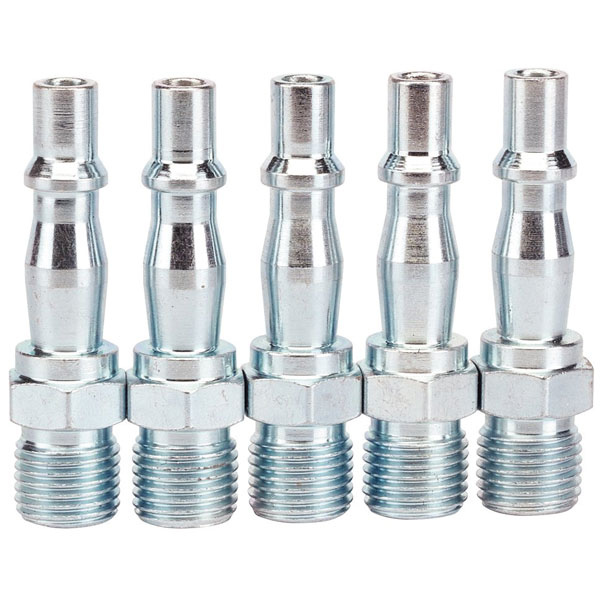 Draper 1/4&quot; BSP Male Coupling Screw Adaptors (Pack of 5)