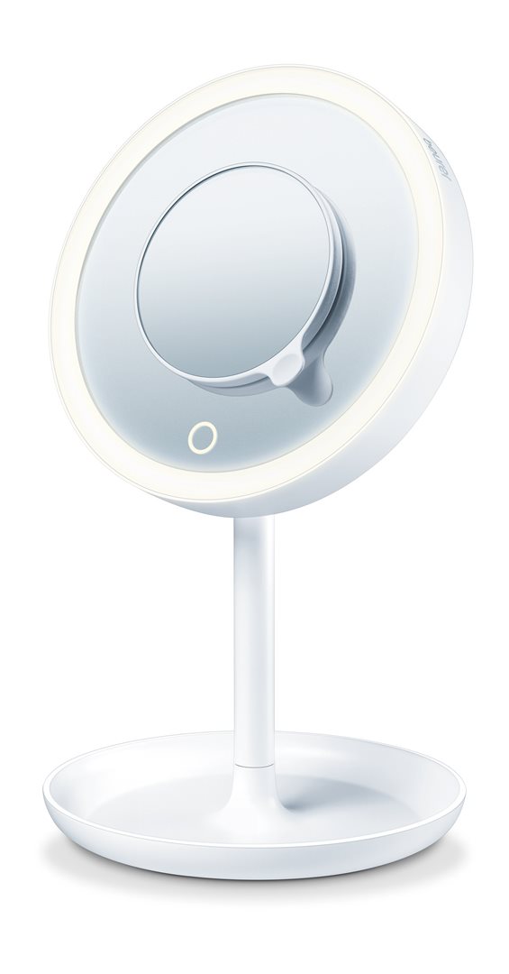 Beurer Illuminated Cosmetic Mirror with Storage Tray