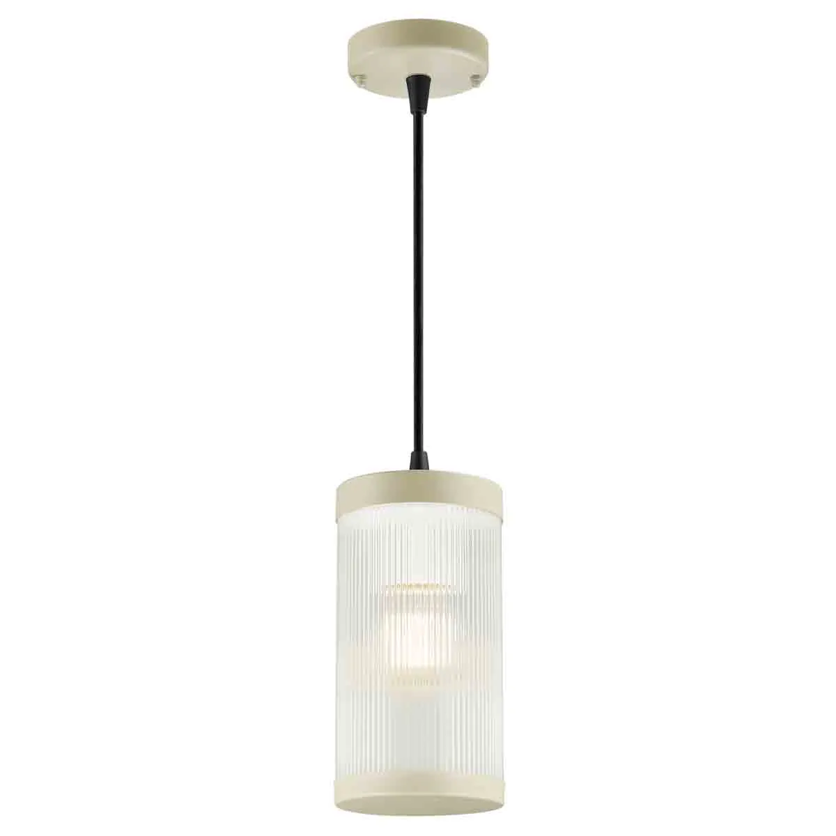 Nordlux Coupar outdoor pendant light, Ø 13 cm, sand