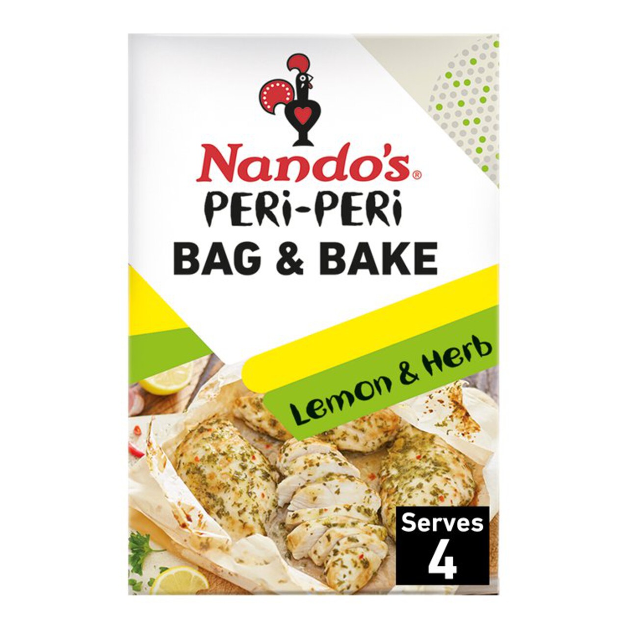 Nando's PERi-PERi Lemon & Herb Bag & Bake 12 x 20g