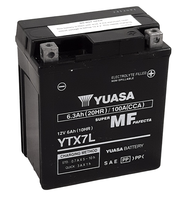 YUASA W/C Battery Maintenance Free Factory Activated - YTX7L FA