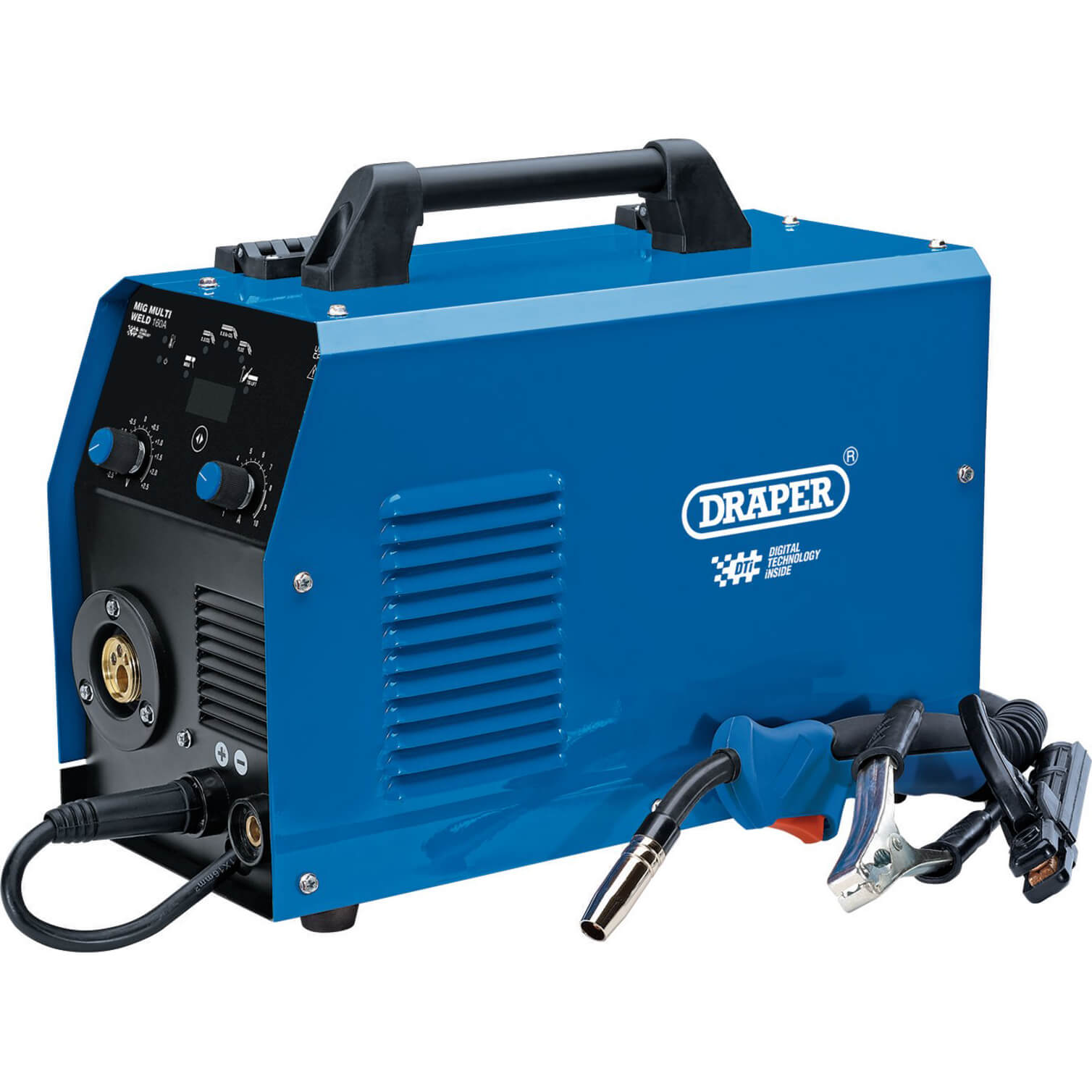 Draper 70047 Gas/Gasless MIG Inverter Multi-Welder Dti, 160A