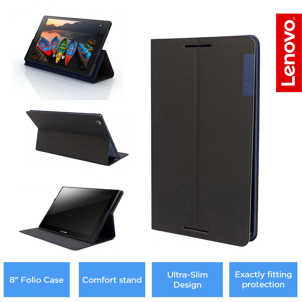 Lenovo ZG38C01062 Folio Case and Film Designed for 8" IdeaTab 3 Tablet - Black
