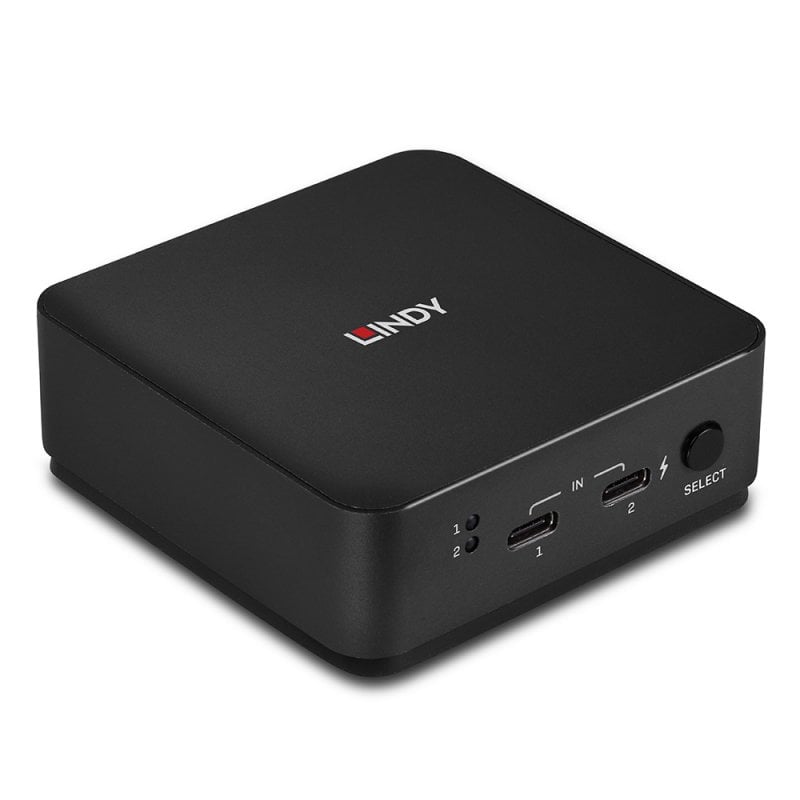 LINDY 2 Port Type C, Dual HDMI 4K60 KVM Switch