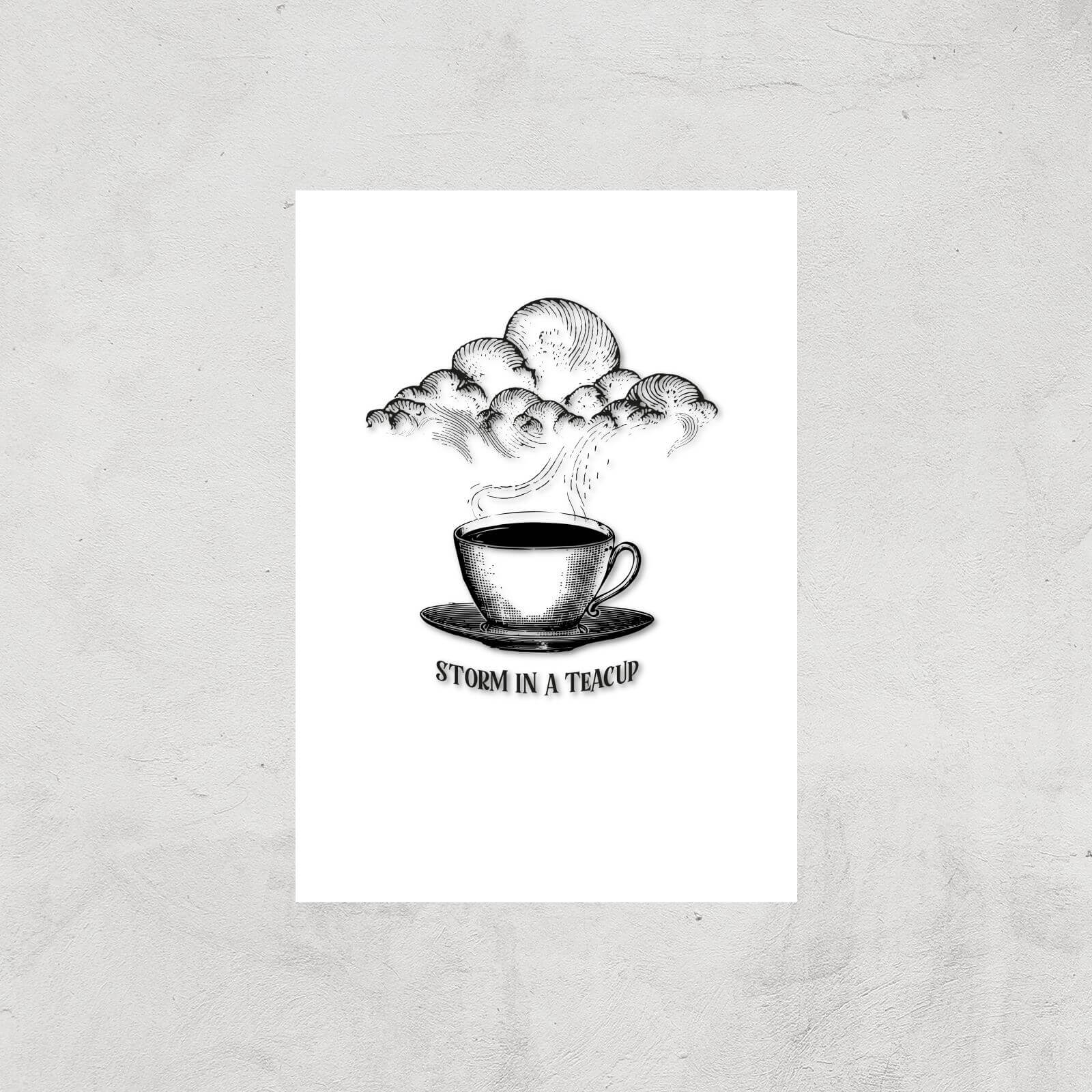 By IWOOT Storm In A Teacup Art Print - A4 - Print Only |