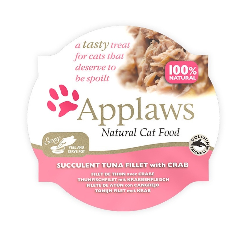 Applaws Cat Pots 10 x 60g - Tuna & Crab