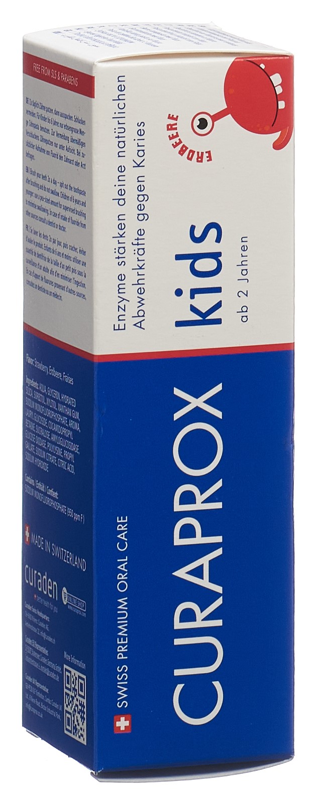 Curaprox Kids 2+ Strawberry Toothpaste for Children 60 ml