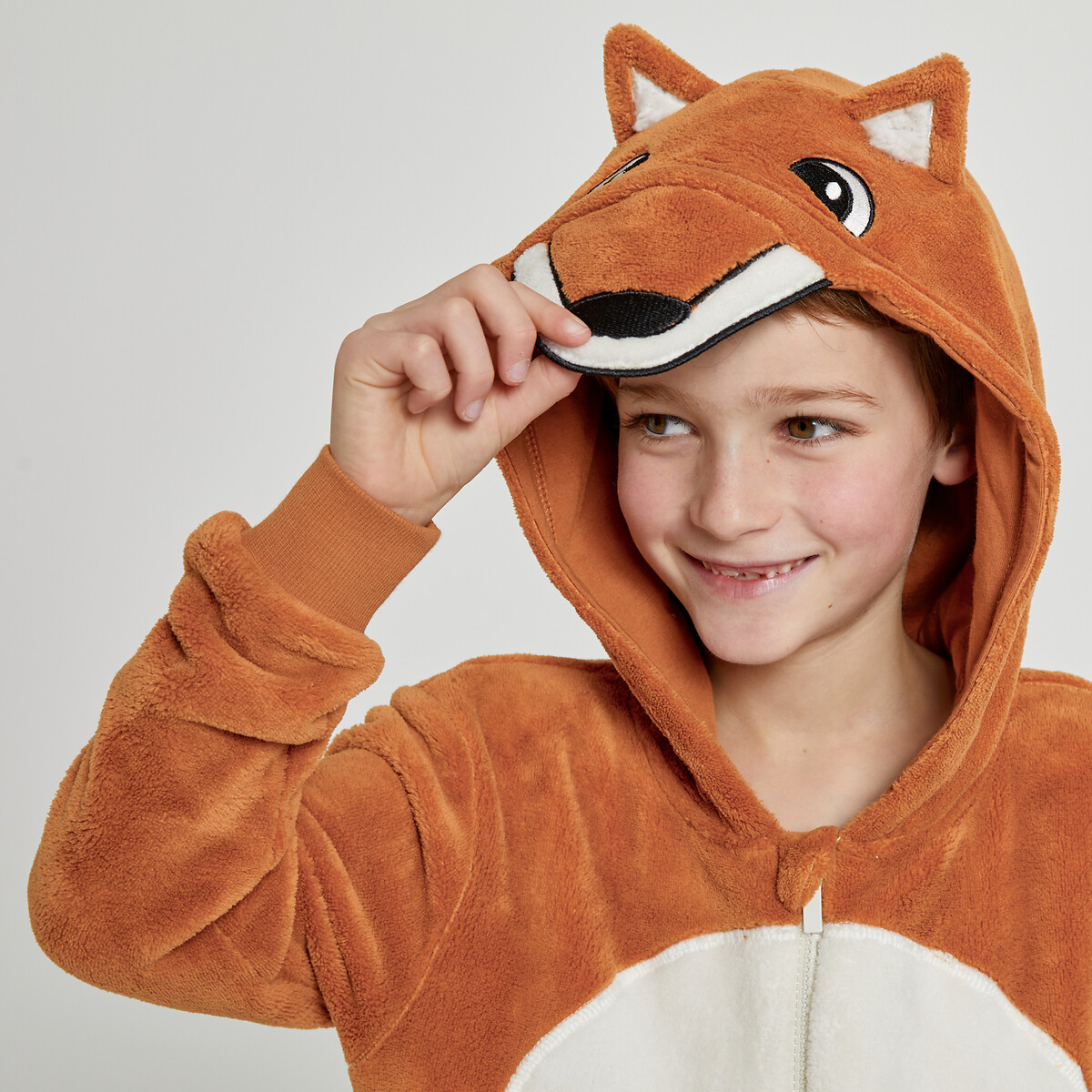 La Redoute Collections Hooded Fox Onesie By La Redoute