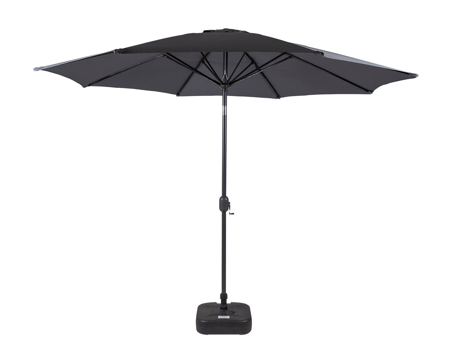 Rattan Direct Market Parasol And Plastic Base in Grey