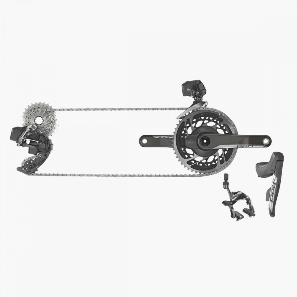 SRAM Red E-Tap AXS 2X 12 D1 Electronic Road Rim Brake Gearset   