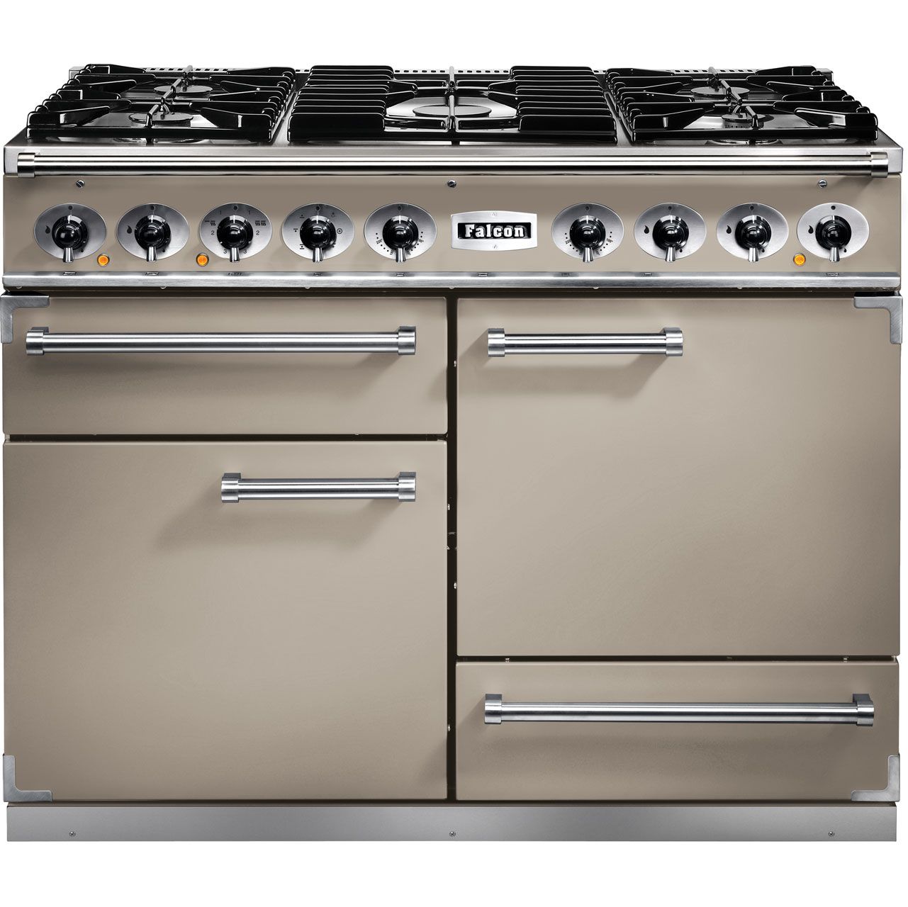 Falcon 1092 DELUXE F1092DXDFFN/NM 110cm Dual Fuel Range Cooker - Fawn - A/A Rated