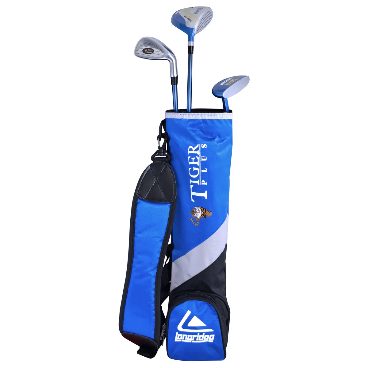 Longridge Kids' Graphite Tiger Plus Package Clubs-Blue, 3-5 Years - Open Box