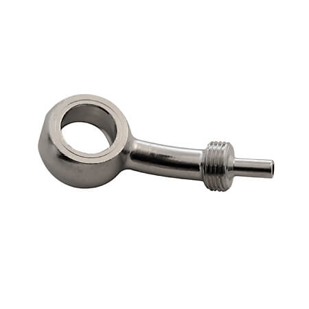 ALLEGRI Ring connection nickel-plated 10.1, 25 degrees, for steel flex brake line