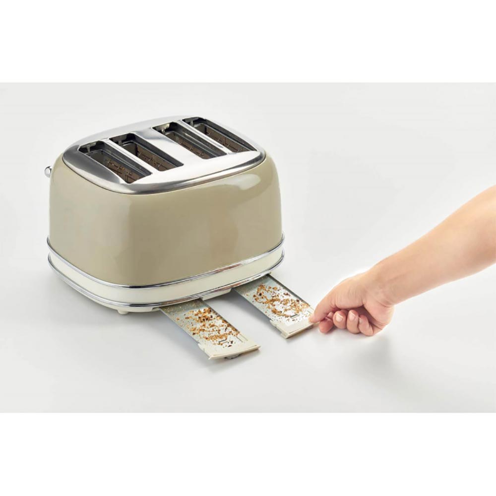 Ariete Vintage 156 00C015603AR0 4-Slice Toaster - Beige