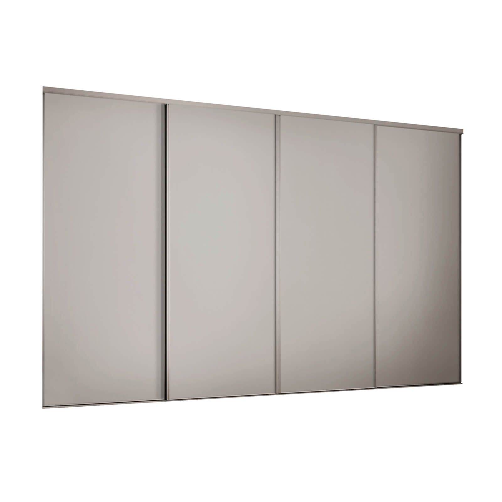 Spacepro Classic 4 Door Sliding Wardrobe Kit Cashmere Panel (W)2370 x (H)2260mm