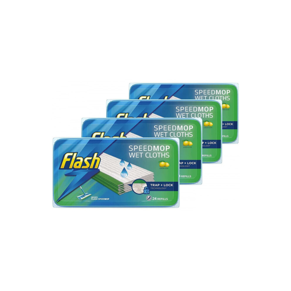Flash Speedmop Wet Cloth. 96 Refills In Total. Free Next Day Delivery