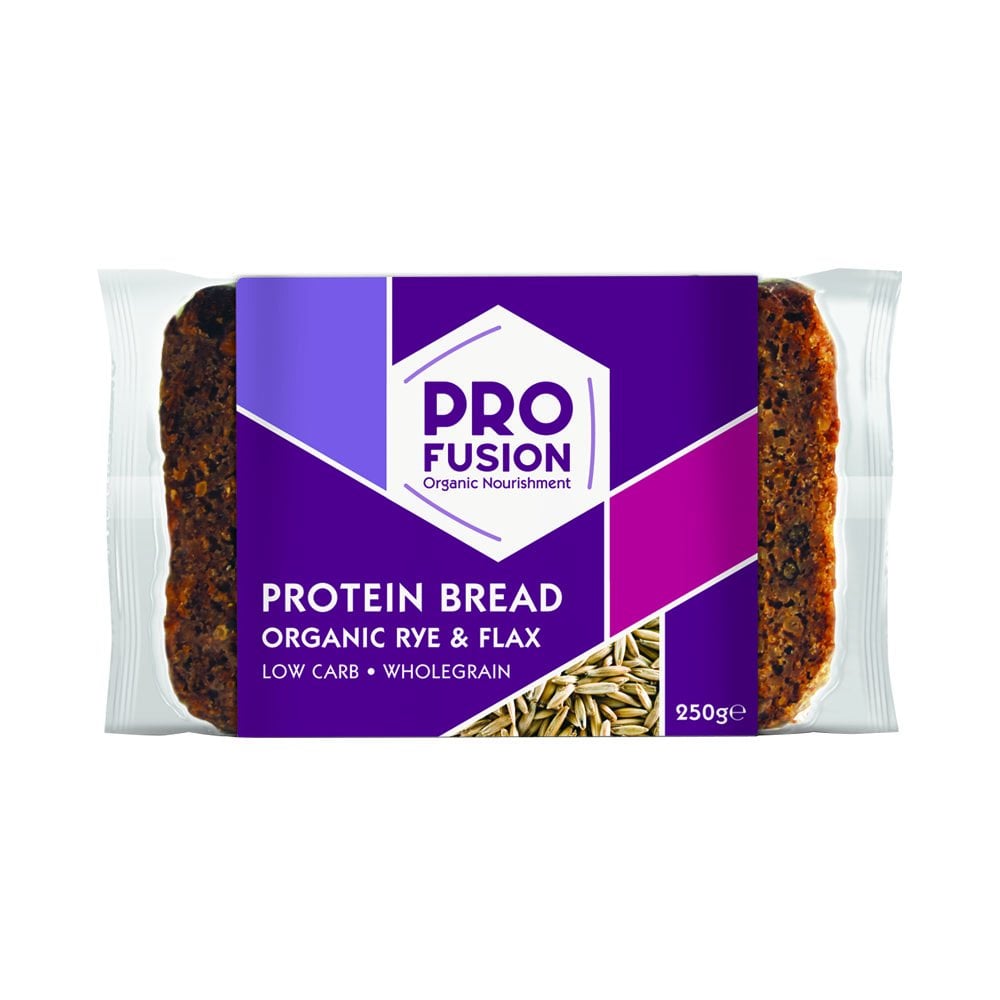 Profusion Organic Protein Bread Rye & Flax 250g